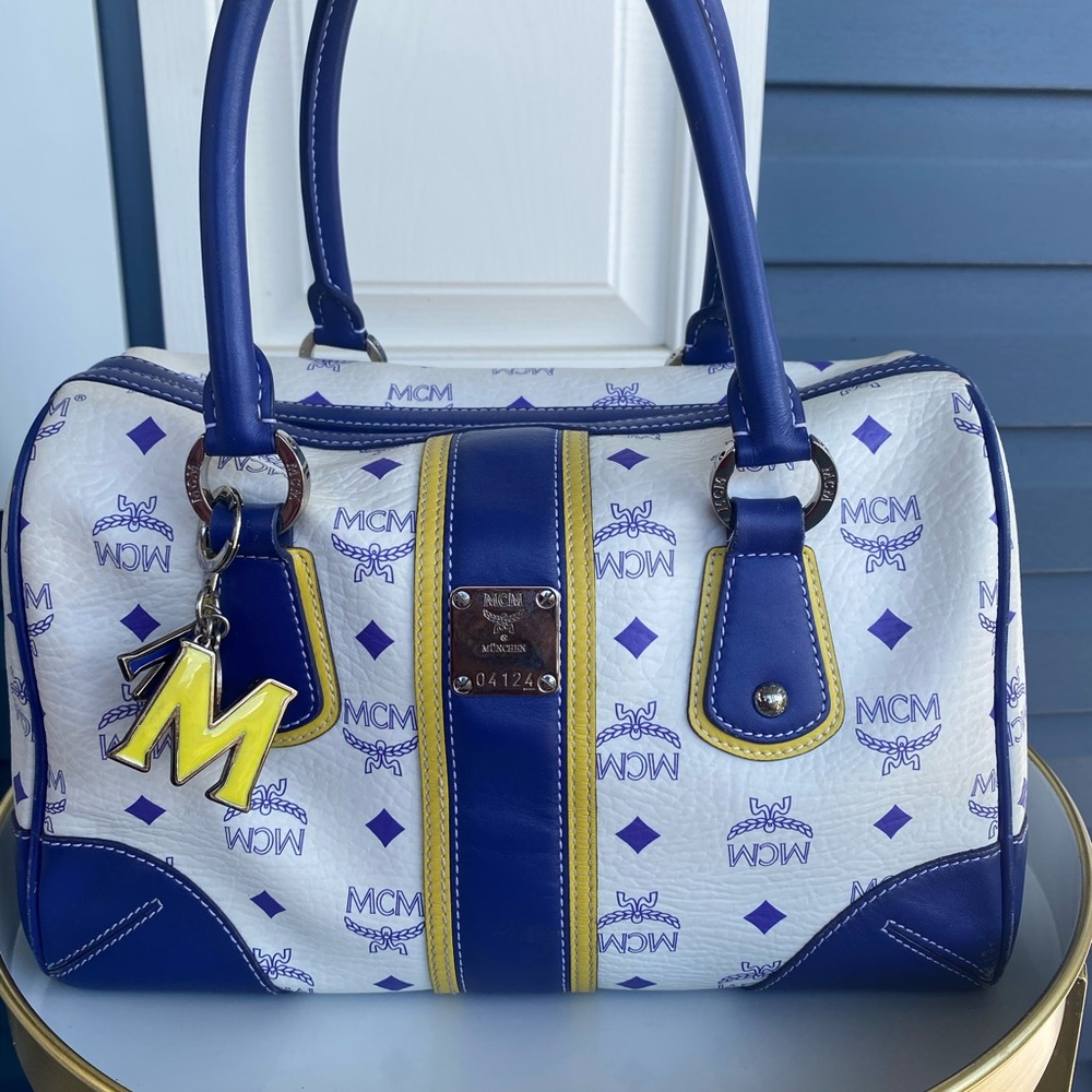 AUTH MCM BOSTON HANDBAG